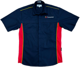 Short Sleeve Pit Crew Shirt TP3645 - NAVY/Red/Yellow