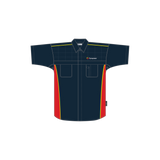 Short Sleeve Pit Crew Shirt TP3645 - NAVY/Red/Yellow