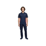 Mid Weight Short Sleeve Polo Shirt TP7708 NAVY/Red/Yellow