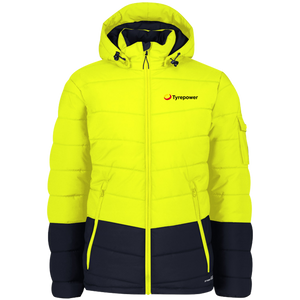 Unisex Streetworx Hooded Puffer Jacket TP4/SY/ZJ240 Yellow/Navy