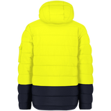 Unisex Streetworx Hooded Puffer Jacket TP4/SY/ZJ240 Yellow/Navy