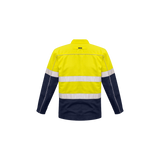 Mens Hi Vis Cotton Drill Jacket TP4/SY/ZJ590 Yellow/Navy