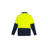 Mens Hi Vis Half Zip Polar Fleece Jumper TP4/SY/ZT460 YELLOW/Navy